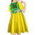 Custom Brazil Happy Independence Day Kid Short Sleeve Dress Cristo Redentor Flag Style - Wonder Print Shop