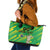 Custom Brazil Happy Independence Day Leather Tote Bag Cristo Redentor Flag Style - Wonder Print Shop