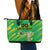 Custom Brazil Happy Independence Day Leather Tote Bag Cristo Redentor Flag Style - Wonder Print Shop