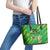 Custom Brazil Happy Independence Day Leather Tote Bag Cristo Redentor Flag Style - Wonder Print Shop