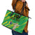 Custom Brazil Happy Independence Day Leather Tote Bag Cristo Redentor Flag Style - Wonder Print Shop