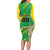 Custom Brazil Happy Independence Day Long Sleeve Bodycon Dress Cristo Redentor Flag Style - Wonder Print Shop