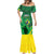Custom Brazil Happy Independence Day Mermaid Dress Cristo Redentor Flag Style - Wonder Print Shop