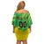 Custom Brazil Happy Independence Day Off Shoulder Short Dress Cristo Redentor Flag Style - Wonder Print Shop