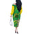 Custom Brazil Happy Independence Day Off The Shoulder Long Sleeve Dress Cristo Redentor Flag Style - Wonder Print Shop