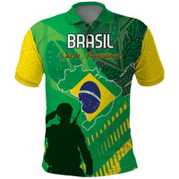 Custom Brazil Happy Independence Day Polo Shirt Cristo Redentor Flag Style - Wonder Print Shop
