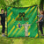 Custom Brazil Happy Independence Day Quilt Cristo Redentor Flag Style - Wonder Print Shop