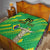 Custom Brazil Happy Independence Day Quilt Cristo Redentor Flag Style - Wonder Print Shop