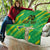 Custom Brazil Happy Independence Day Quilt Cristo Redentor Flag Style - Wonder Print Shop