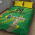 Custom Brazil Happy Independence Day Quilt Bed Set Cristo Redentor Flag Style - Wonder Print Shop