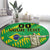 Custom Brazil Happy Independence Day Round Carpet Cristo Redentor Flag Style
