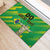 Custom Brazil Happy Independence Day Rubber Doormat Cristo Redentor Flag Style - Wonder Print Shop