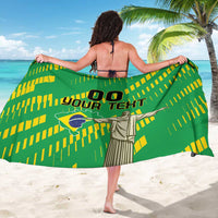 Custom Brazil Happy Independence Day Sarong Cristo Redentor Flag Style - Wonder Print Shop