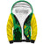 Custom Brazil Happy Independence Day Sherpa Hoodie Cristo Redentor Flag Style - Wonder Print Shop