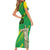 Custom Brazil Happy Independence Day Short Sleeve Bodycon Dress Cristo Redentor Flag Style - Wonder Print Shop