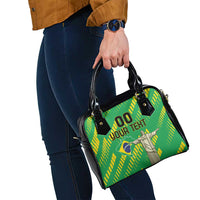 Custom Brazil Happy Independence Day Shoulder Handbag Cristo Redentor Flag Style