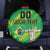 Custom Brazil Happy Independence Day Spare Tire Cover Cristo Redentor Flag Style - Wonder Print Shop
