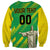 Custom Brazil Happy Independence Day Sweatshirt Cristo Redentor Flag Style - Wonder Print Shop