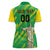 Custom Brazil Happy Independence Day Women Polo Shirt Cristo Redentor Flag Style - Wonder Print Shop