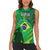 Custom Brazil Happy Independence Day Women Sleeveless Polo Shirt Cristo Redentor Flag Style - Wonder Print Shop