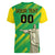 Custom Brazil Happy Independence Day Women V-Neck T-Shirt Cristo Redentor Flag Style - Wonder Print Shop