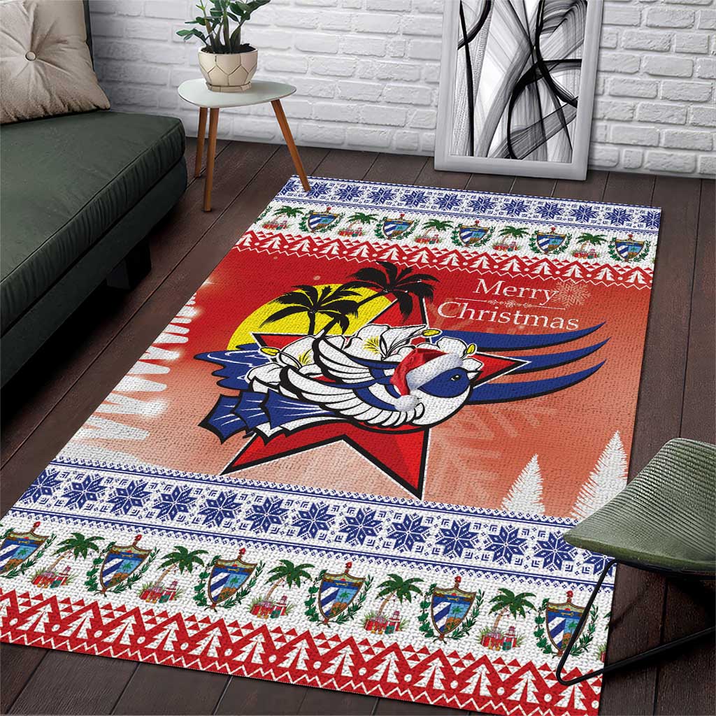 Cuba Cuban Trogon Christmas Area Rug Patria o Muerte Venceremos - Wonder Print Shop