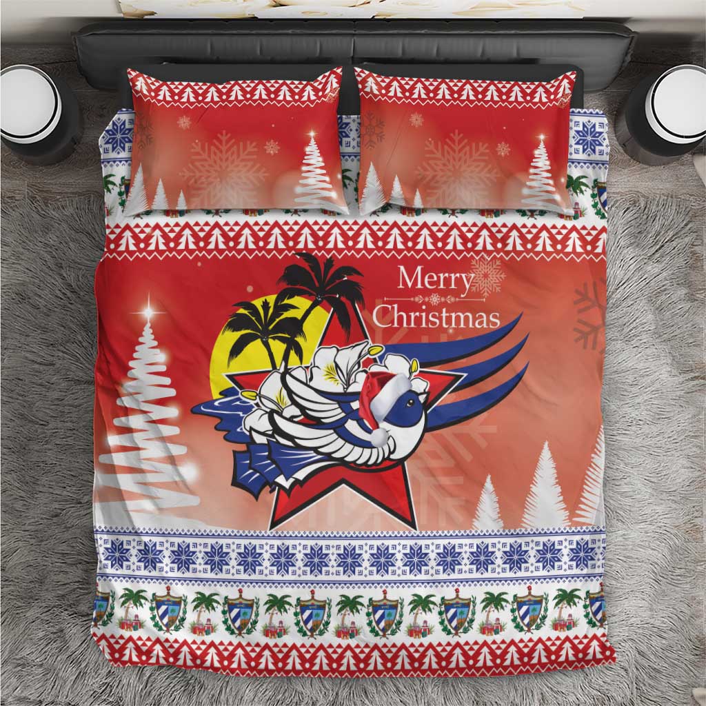 Cuba Cuban Trogon Christmas Bedding Set Patria o Muerte Venceremos - Wonder Print Shop