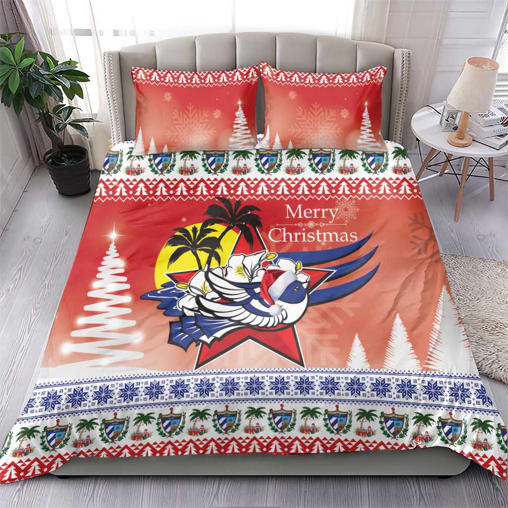 Cuba Cuban Trogon Christmas Bedding Set Patria o Muerte Venceremos - Wonder Print Shop