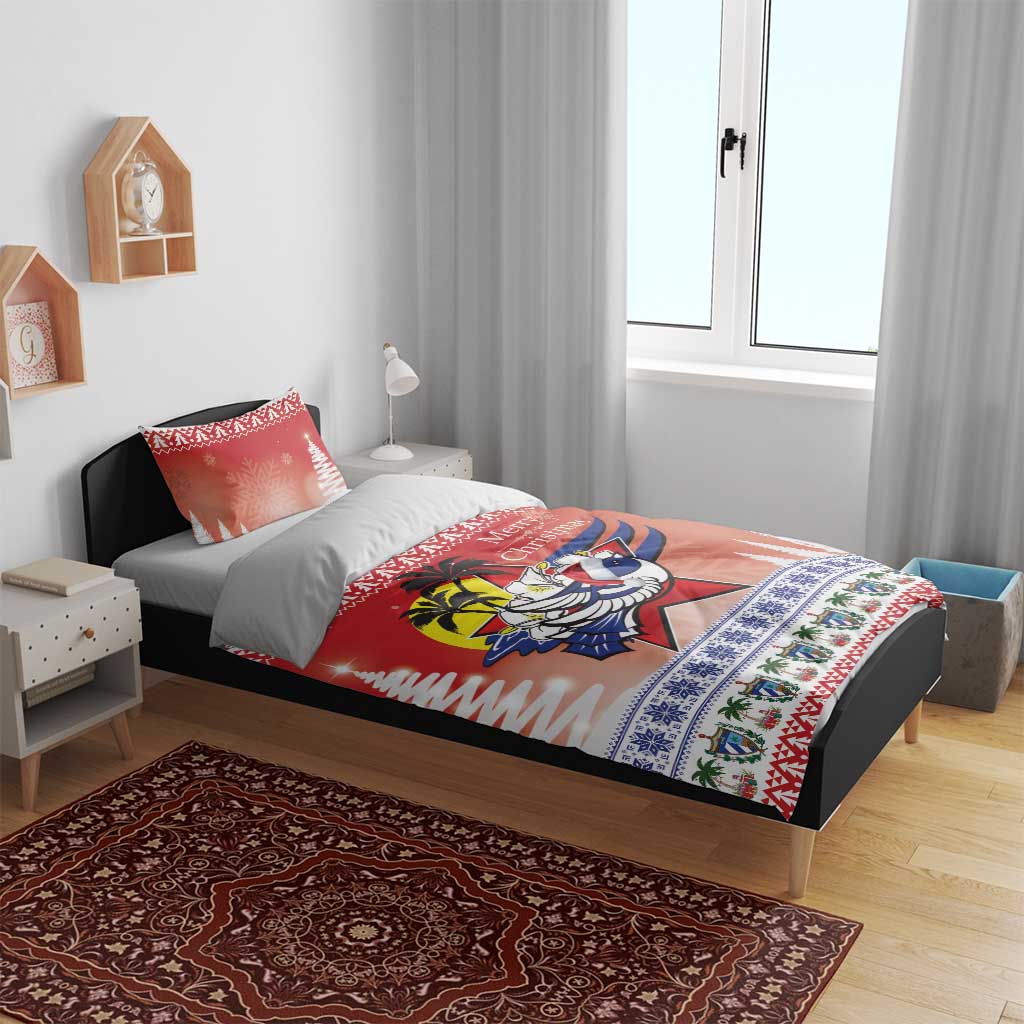 Cuba Cuban Trogon Christmas Bedding Set Patria o Muerte Venceremos - Wonder Print Shop