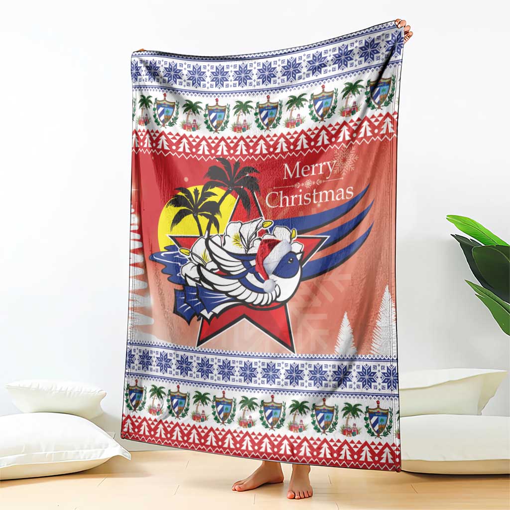 Cuba Cuban Trogon Christmas Blanket Patria o Muerte Venceremos