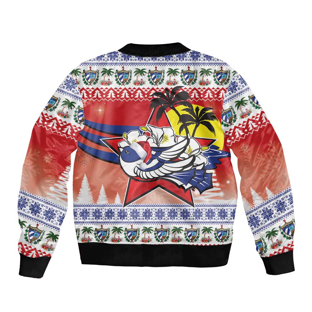 Cuba Cuban Trogon Christmas Bomber Jacket Patria o Muerte Venceremos - Wonder Print Shop