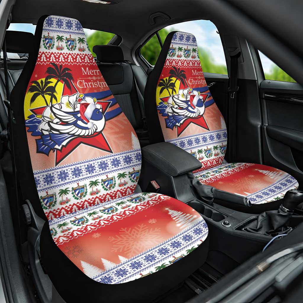 Cuba Cuban Trogon Christmas Car Seat Cover Patria o Muerte Venceremos - Wonder Print Shop