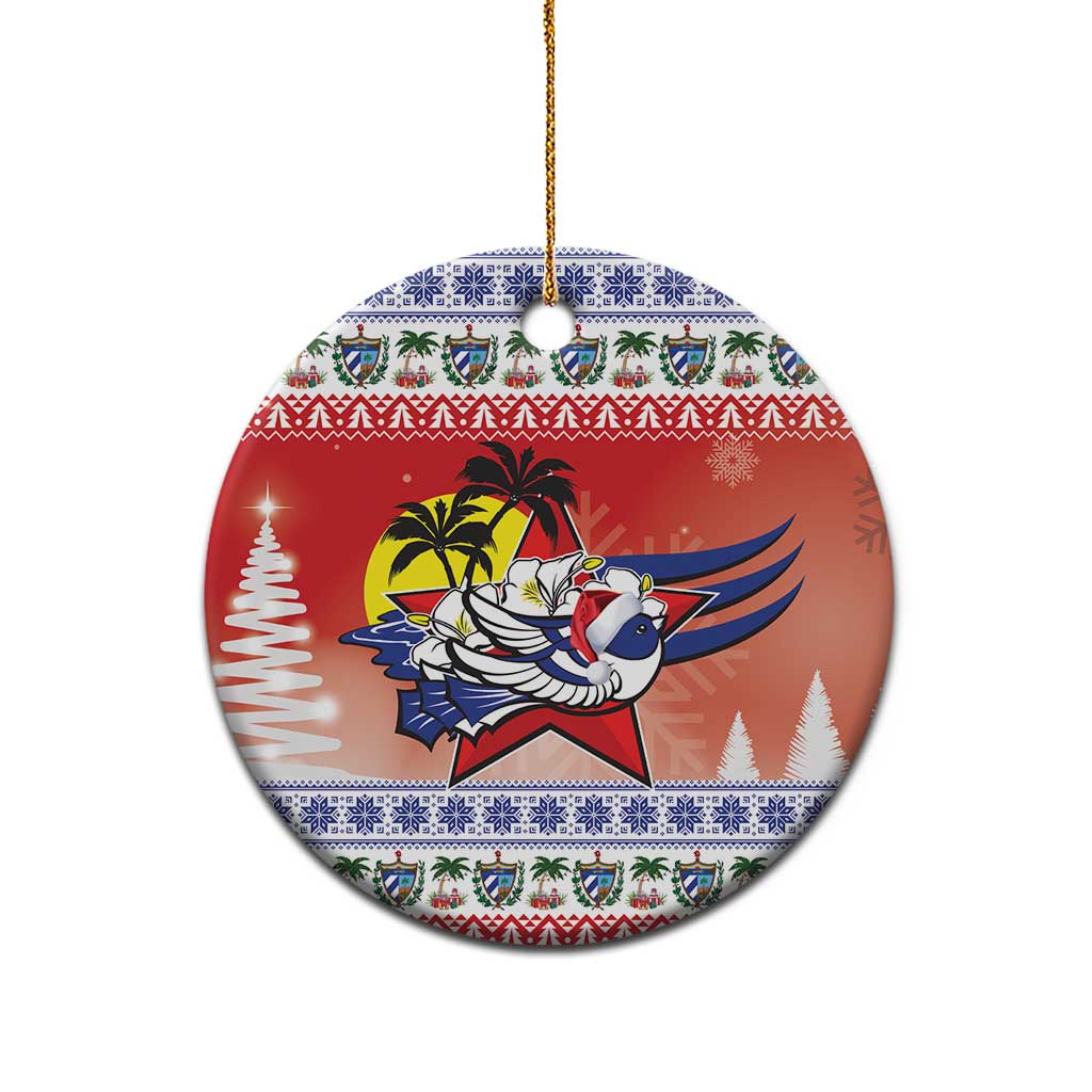 Cuba Cuban Trogon Christmas Ceramic Ornament Patria o Muerte Venceremos - Wonder Print Shop