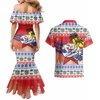 Cuba Cuban Trogon Christmas Couples Matching Mermaid Dress and Hawaiian Shirt Patria o Muerte Venceremos - Wonder Print Shop