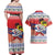 Cuba Cuban Trogon Christmas Couples Matching Off Shoulder Maxi Dress and Hawaiian Shirt Patria o Muerte Venceremos - Wonder Print Shop