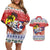 Cuba Cuban Trogon Christmas Couples Matching Off Shoulder Short Dress and Hawaiian Shirt Patria o Muerte Venceremos - Wonder Print Shop