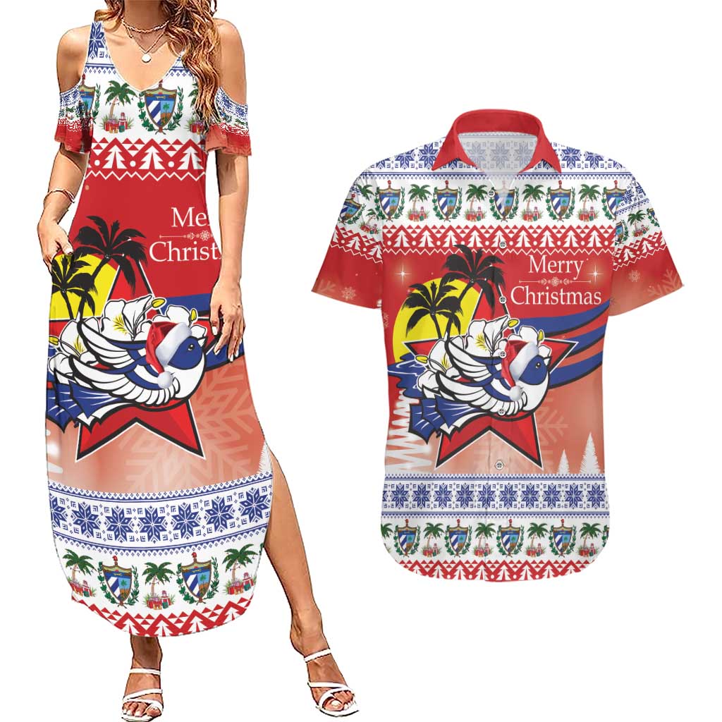 Cuba Cuban Trogon Christmas Couples Matching Summer Maxi Dress and Hawaiian Shirt Patria o Muerte Venceremos - Wonder Print Shop