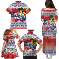 Cuba Cuban Trogon Christmas Family Matching Puletasi and Hawaiian Shirt Patria o Muerte Venceremos - Wonder Print Shop