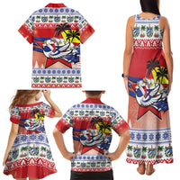 Cuba Cuban Trogon Christmas Family Matching Tank Maxi Dress and Hawaiian Shirt Patria o Muerte Venceremos - Wonder Print Shop