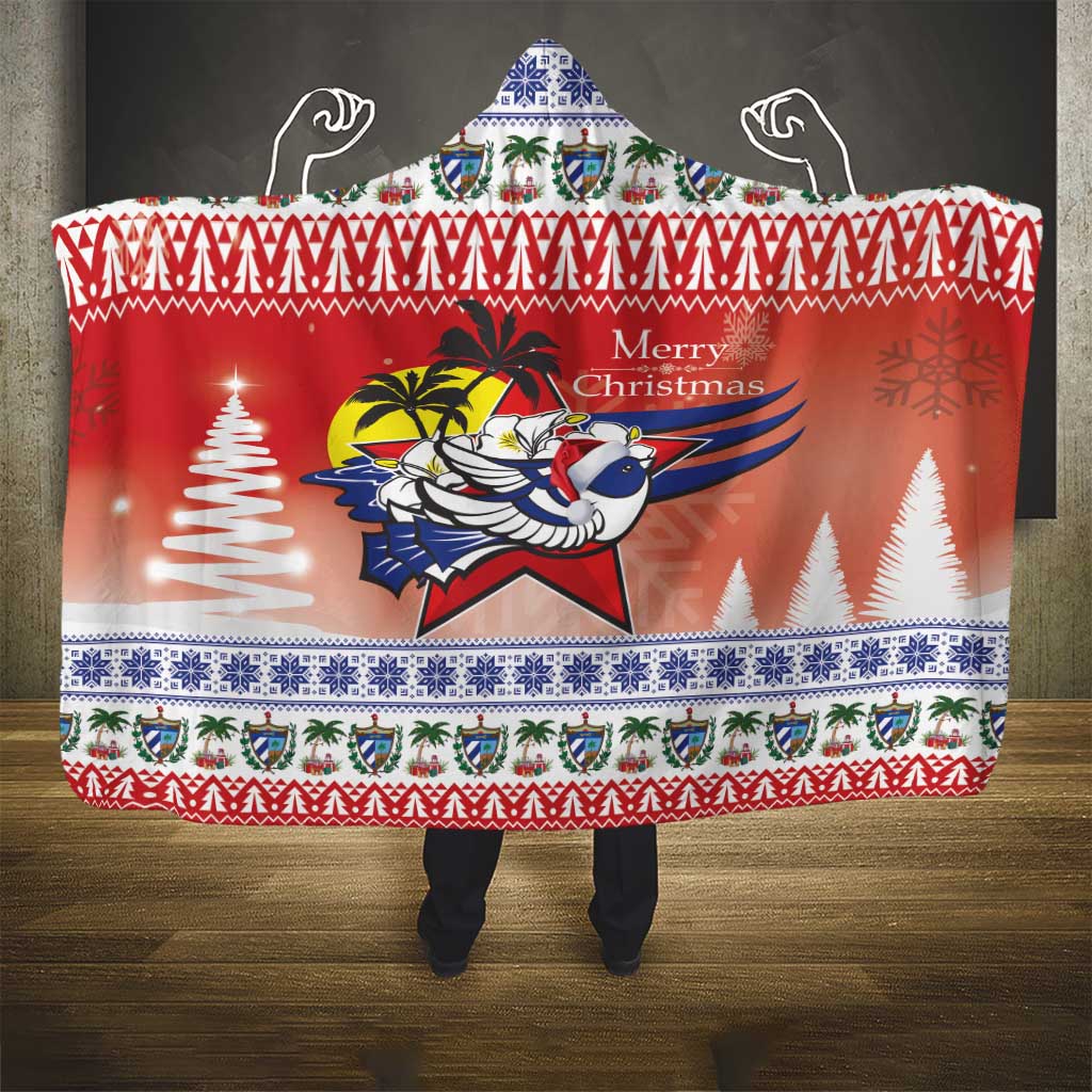 Cuba Cuban Trogon Christmas Hooded Blanket Patria o Muerte Venceremos