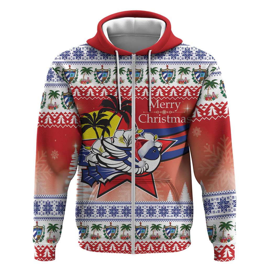 Cuba Cuban Trogon Christmas Hoodie Patria o Muerte Venceremos - Wonder Print Shop