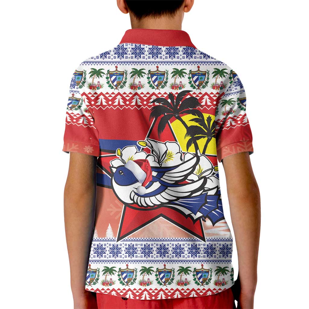 Cuba Cuban Trogon Christmas Kid Polo Shirt Patria o Muerte Venceremos - Wonder Print Shop