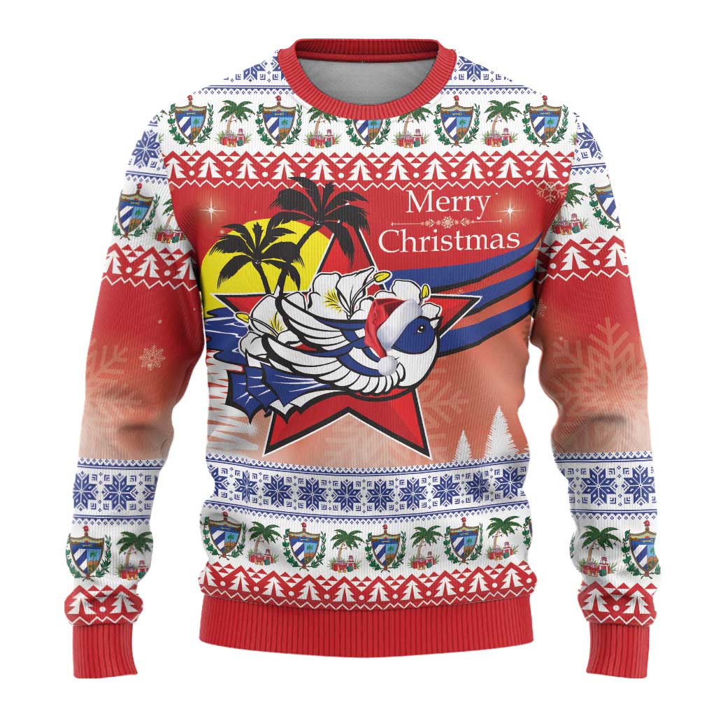 Cuba Cuban Trogon Christmas Ugly Christmas Sweater Patria o Muerte Venceremos - Wonder Print Shop
