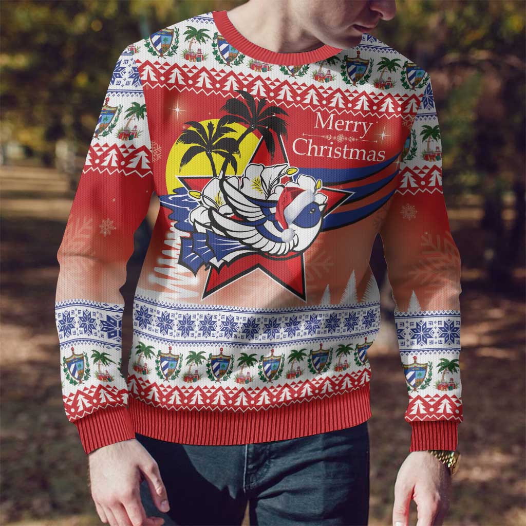 Cuba Cuban Trogon Christmas Ugly Christmas Sweater Patria o Muerte Venceremos - Wonder Print Shop