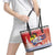 Cuba Cuban Trogon Christmas Leather Tote Bag Patria o Muerte Venceremos - Wonder Print Shop