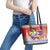 Cuba Cuban Trogon Christmas Leather Tote Bag Patria o Muerte Venceremos - Wonder Print Shop