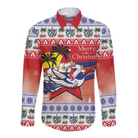 Cuba Cuban Trogon Christmas Long Sleeve Button Shirt Patria o Muerte Venceremos - Wonder Print Shop