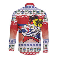 Cuba Cuban Trogon Christmas Long Sleeve Button Shirt Patria o Muerte Venceremos - Wonder Print Shop