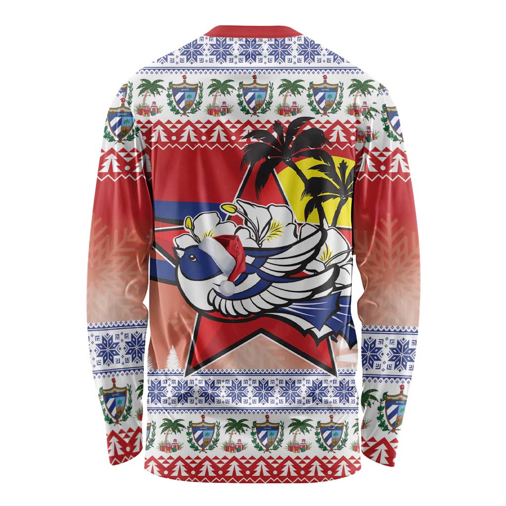 Cuba Cuban Trogon Christmas Long Sleeve Shirt Patria o Muerte Venceremos - Wonder Print Shop