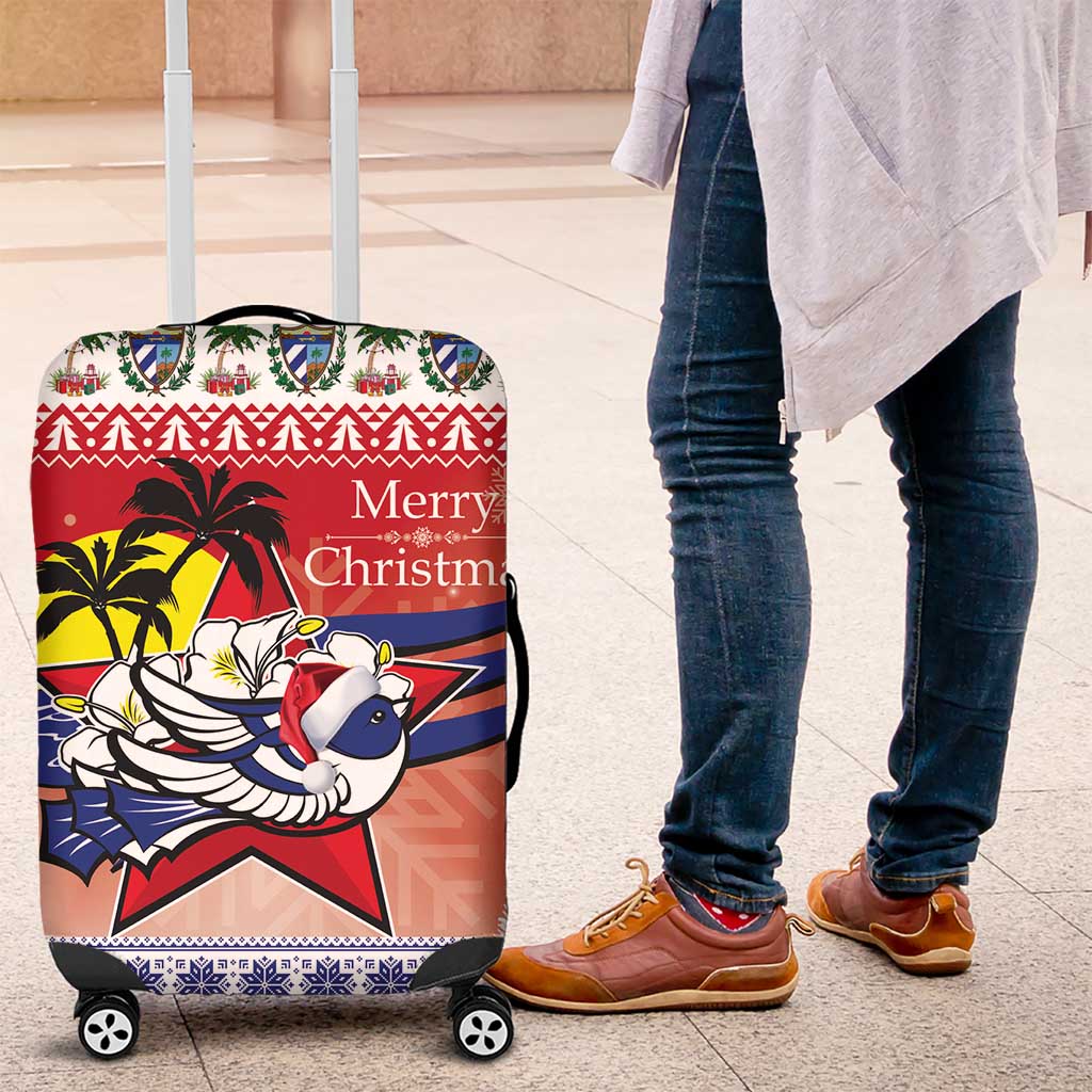 Cuba Cuban Trogon Christmas Luggage Cover Patria o Muerte Venceremos - Wonder Print Shop